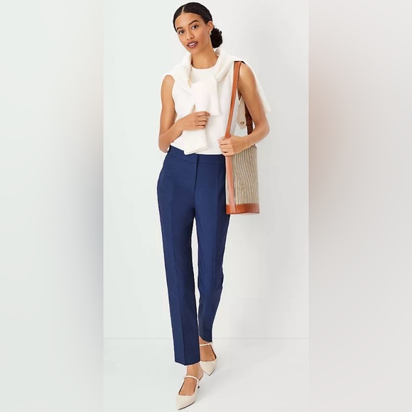 Ann Taylor Factory Pants - Ann Taylor Factory | Women’s blue tencel petite ankle pants, size 6P